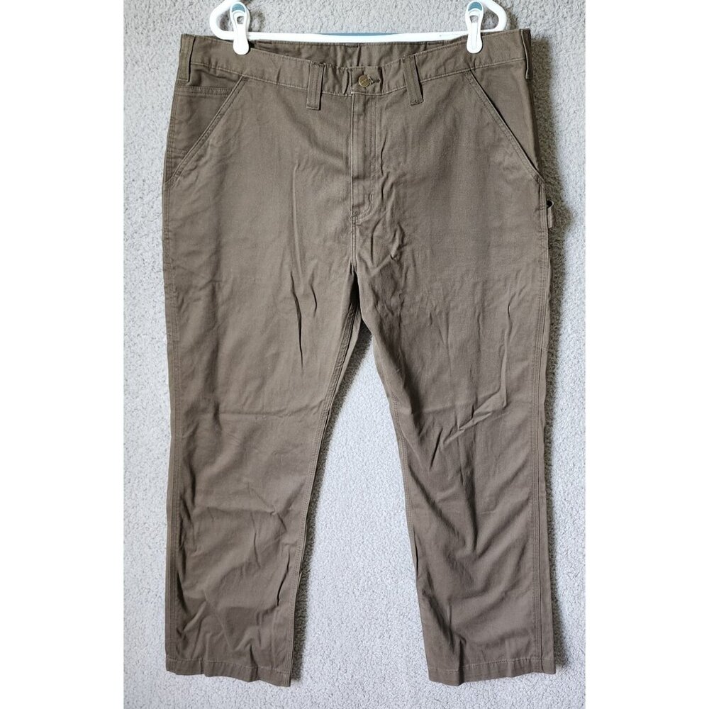 Carhartt Brown Relaxed‎ Fit Carpenter Utility Work Pants Size 40 x 30 B324 DFE